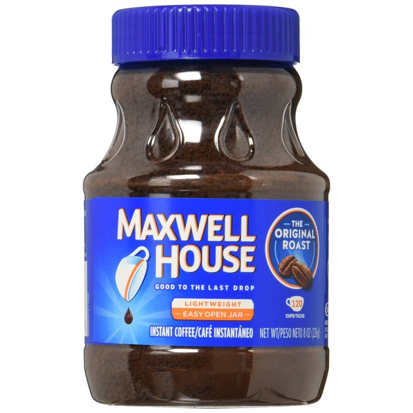 Maxwell House Original café instantáneo tostado medio (8 oz lata, paquete de 3)