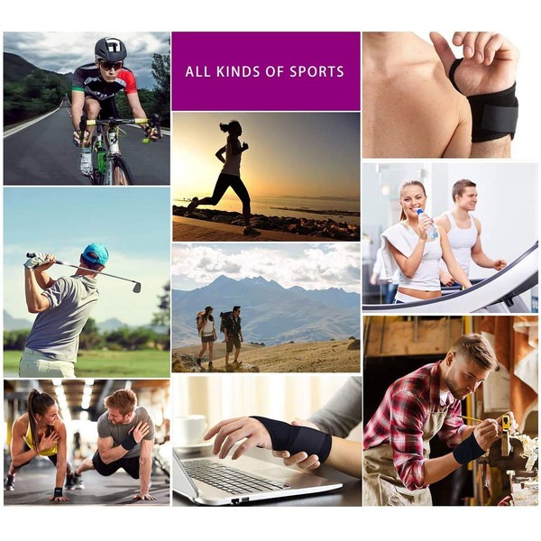 Spinegear Wrist Brace with Thumb Stabilizer for Sports, Joint Pain, Wrist Injuries & Sprains, One Size Fits Left or Right Hand, for Men and Women