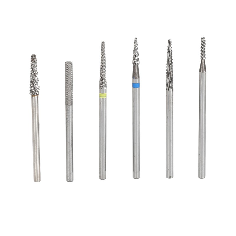 6pcs Cuticle Clean Nail Drill Bits Set Dead Skin Removal