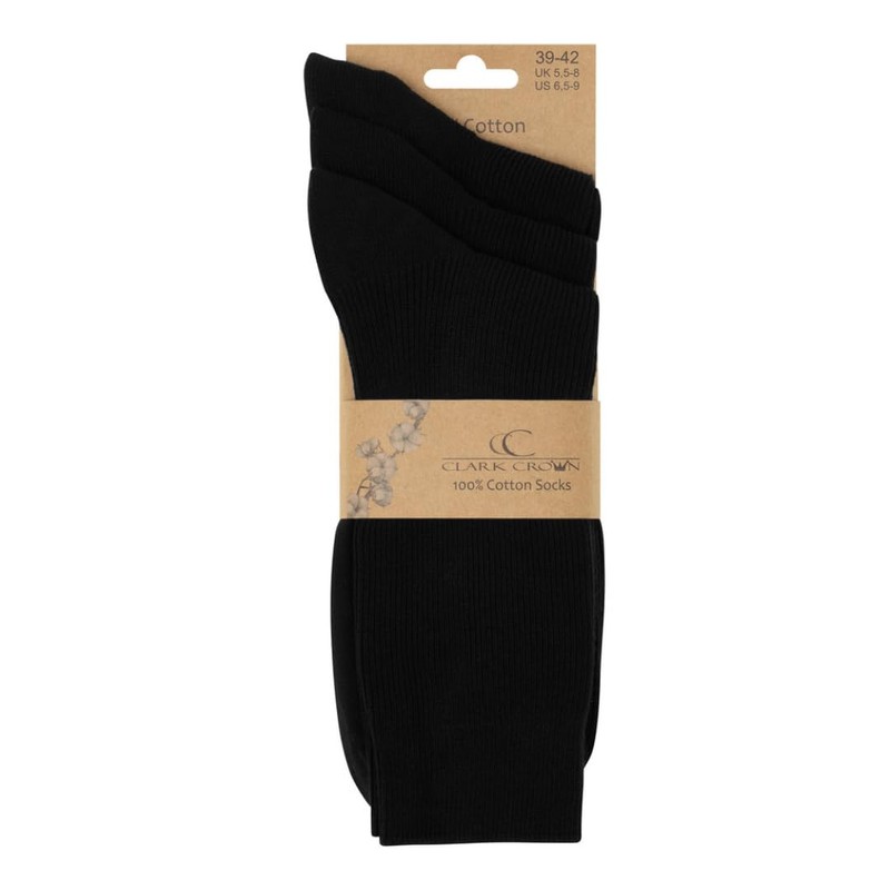 Wonky Line 100% Cotton Socks, Natural Pure Cotton Socks for