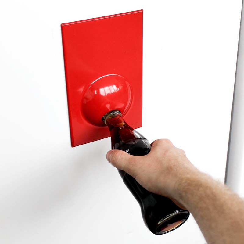 SUCK UK Bottle Opener Fridge Magnet - Red