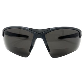Incredible Bargains The Jagger Bifocal Sun Reader Sport & Wrap-Around Safety Reading Sunglasses, + 2.00 Gunmetal Grey