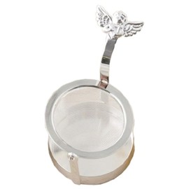 高桑 Metal Angel Rotating Tea Strainer Silver