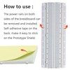 Xiatiaosann 140pcs Breadboard Assortment kit, With 2Pcs 830 Tie Points