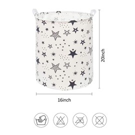 RoyBoder Collapsible Laundry Basket in Bedroom Waterproof Laundry Hamper in Bathroom Large Laundry Bag in College Dormitory Cloakroom Livingroom Nursery Organizer Toy Bin