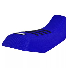 Honda Fourtrax TRX 70 Gripper Seat Cover 1986 - 1987 all BLUE - BLACK ribs #279