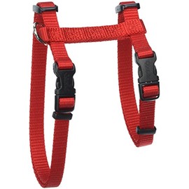 Coastal Pet Products CCP6341RED Nylon Ajustable Figura H Arnés para Gato, Rojo                                                                        