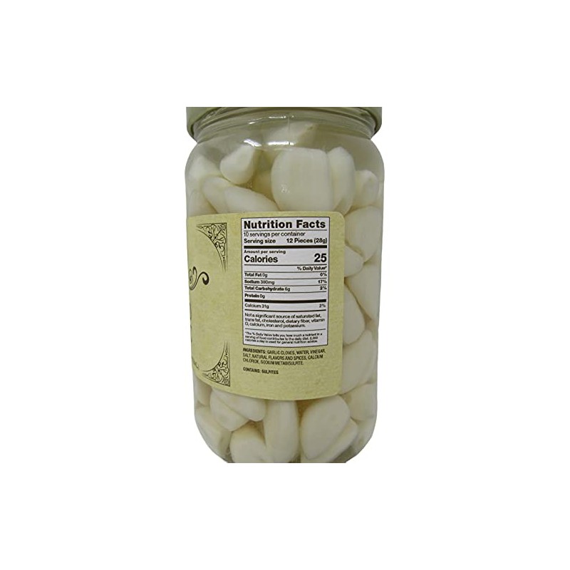 Buc-ee's Pickled Garlic in a Resealable Jar, Gluten Free, No