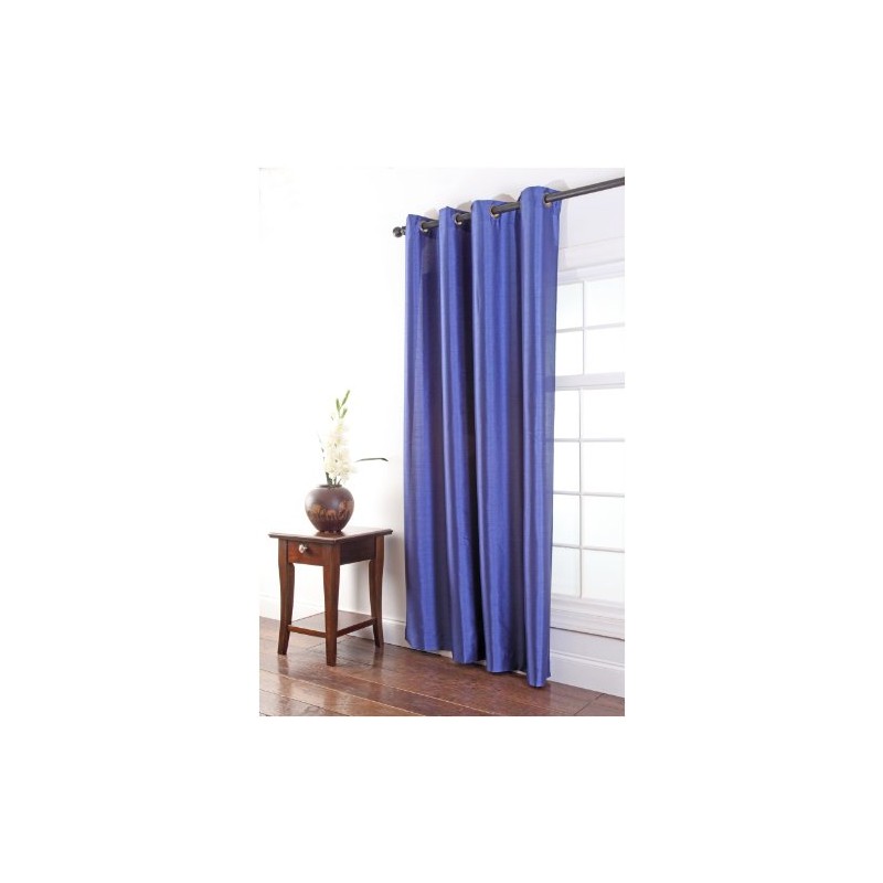 Stylemaster Tribeca 56 by 95-Inch Faux Silk Grommet Panel, Cobalt