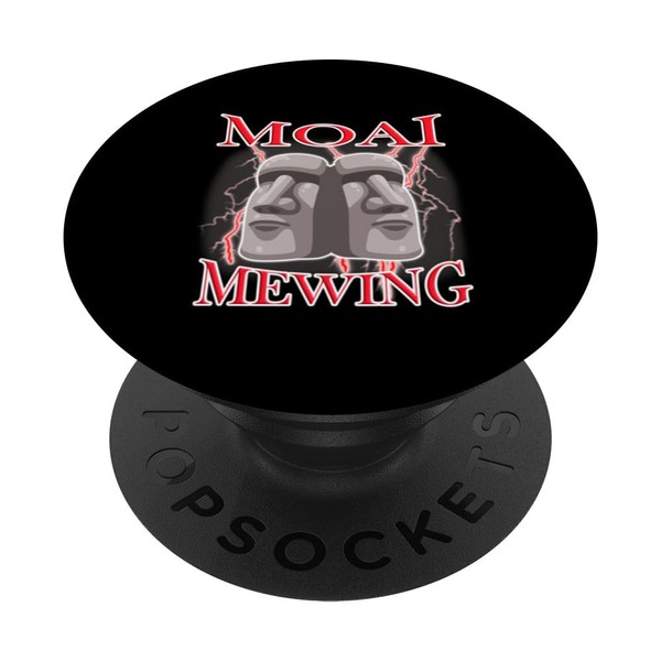 Mewing Moai LooksMaxxing PopSockets Standard PopGrip