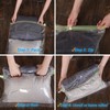 8 Space Saver Bags, No Vacuum Needed, Roll-Up Compression Packing,