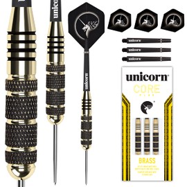 Unicorn Core Plus Win Darts - Black/gold Set Of 3 - 25 Grams