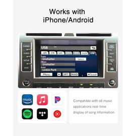 Bluetooth Adapter for Select Toyota & Lexus Models – USB-Powered Wireless Music Streaming for Crown (2007-2012), Prado (2010-2013), Lexus CT200h/IS/ES/RX/LS/GX (2010-2015)