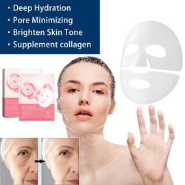 Collagen Face Mask,Deep Collagen Overnight Face Mask,4 PCS Deep Collagen Mask, Bio Collagen Real Deep Mask,Collagen Night Wrapping Mask,Deep Collagen Overnight Mask,Anti Wrinkle Lifting Mask