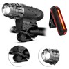 Bike Light Set USB Charging 360 Degree Rotation 4 Mode