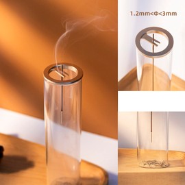 Incense Holder for Sticks with Detachable Glass Ash Catcher Incense Burner for Home Office Yoga