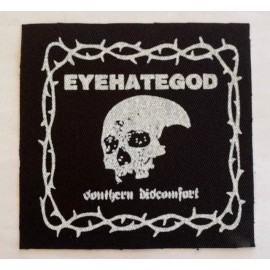 Punk Rock Eye Hate God Cloth Patch Sew On Badge Approx 4" X 4.25" (CP160)