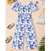 BAVADER Girls Romper One Piece Short Sleeve Girls Jumpsuit Floral
