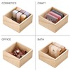 iDesign Paulownia Wood Small Kitchen Drawer Organizer - Set of