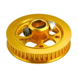 Microheli CNC Aluminum Tail Drive Pulley (Gold) - Blade 300 CFX