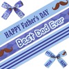 LANGFON 3PCS 3/8" Happy Father's Day Ribbons Father's Day Theme
