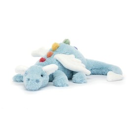 Jellycat Dragon Plush Collection ‚Äì Full Set Featuring Sage, Snow, Lavender, Sky, Rose, Dexter, Golden, Onyx & Persimmon for the Ultimate Cuddle Crew:_Snow Dragon