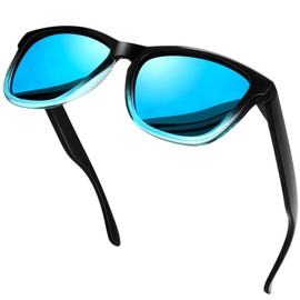 KANASTAL Polarized Sunglasses for Men Women UV400 Protection Classic Retro Square Lightweight Sun Glasses for Driving Fishing Baseball