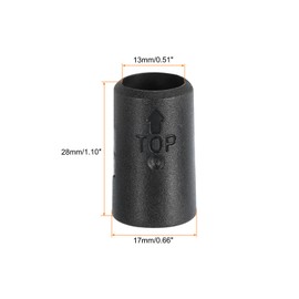 uxcell Wire Shelf Clips, 24pcs 1/2 Inch(13mm) Wire Shelving Lock Clips, Plastic Shelving Sleeves Replacements for Wire Shelving System(12 Pairs)