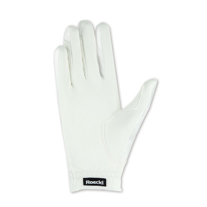 Roeckl Sports Riding Gloves Roeck-Grip Lite, Tournament Summer Gloves, White