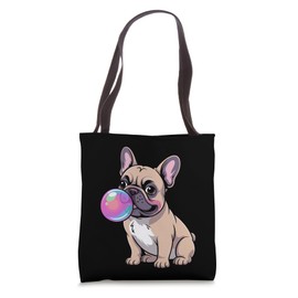 French Bulldog Blowing Bubble Tote Bag