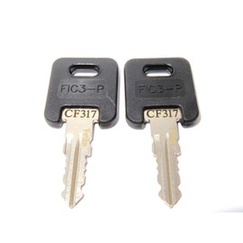 RV Motorhome Trailer Keys with Black Tops CF301 to CF351 2 Cut Working Keys Travel Trailer Motor Home Toy Hauler Vertikee(TM) U.S Seller (CF317)