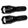 Miuree 2 Pack LED Tactical Flashlight Water Resistant Military Grade