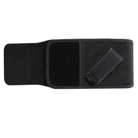 DFV mobile - Holster Case Cover Nylon with Rotating Belt Clip for Infinix Smart 4c (2019) - Black