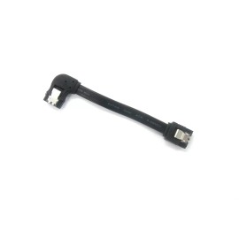 Micro SATA Cables SATA 7 Pin Straight to 7 Pin with 90 Degree Latching Cable 100mm