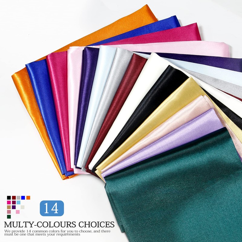 VACVELT Charmeuse Satin Fabric by The Yard, 60 Inch Wide