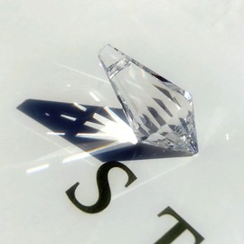 Crystal Tip Length 20 mm Pack of 20 High Brilliant Tear Lead Crystal Rainbow Crystal for Hanging Jewellery, Feng Shui and Crafts, Lead crystal