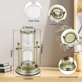 Abooxiu Rotating Hourglass Cremation Urns for Adults - Memorial Keepsake Mini Urns
