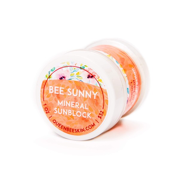 Bee Sunny Sport SPF 35 Mineral Powder Sunscreen Zinc Oxide & Titanium Big Jar from Queen Bee