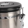 Coffee Canister 1800ml 304 Stainless Steel Window Design One Way