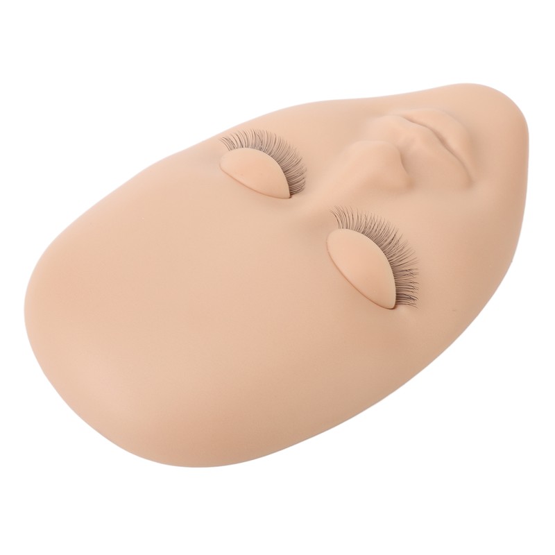 Lash Mannequin Head Reusable Soft Rubber 3D Effects Replaced Eyelids