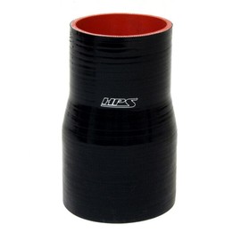 HPS HTSR-300-350-L6-BLK Silicone High Temperature 4-ply Reinforced Reducer Coupler Hose, 40 PSI Maximum Pressure, 6" Length, 3" > 3-1/2" ID, Black