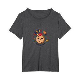 Smart Cookie in Fourth Grade: Cute School Achievement T-Shirt, Women's Plus, Dark Heather Grey