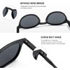 ZENOTTIC 2 Pairs Polarised Sunglasses Women Men Unisex Retro Vintage