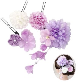 Japanese Style Hair Ornament, High Quality Artificial Flower, Kimono, Yukata, Furisode, Hair Accessories, Coming of Age of Arts, Maiko Style, Graduation Ceremony, Weddings, Shichi-Go-San Kimono
