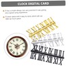Mipcase 15 Sets Clock DIY Numerals Roman Arabic Accessories for