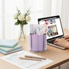 Comix 360° Rotating Pen Holder for Desk, Purple Pencil Holder