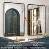 OKPAL 20x28 Bronze Bathroom Mirror, Brushed Metal Bathroom Vanity Mirrors