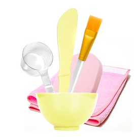 Mediflower pack tool set of 6 (pack ball, pack brush, measuring cup, sponge, spatula, turban) / 메디플라워 팩도구 6종세트 (팩볼 팩붓 계량컵 해면 스파츌라 터번)