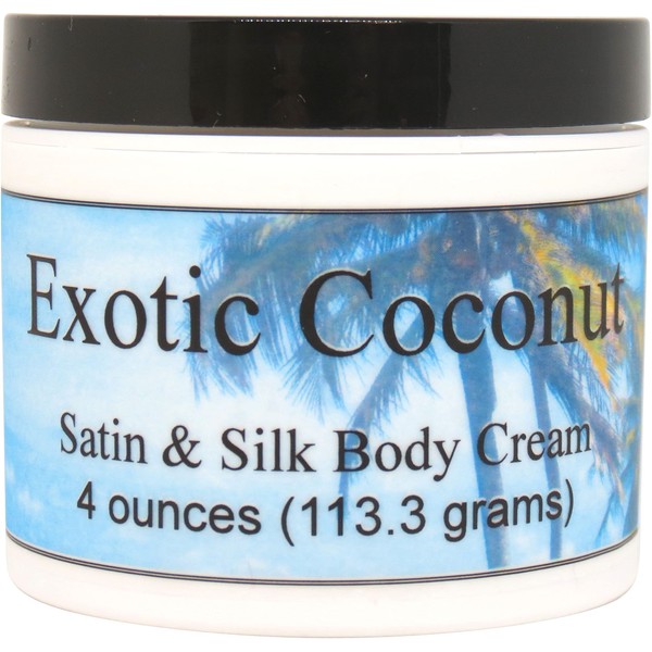 Eclectic Lady Exotic Coconut Satin and Silk Cream, Body Cream,