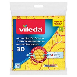 Vileda M00006580 Bar Towel, Polyester, yellow, 20 x 15 cm